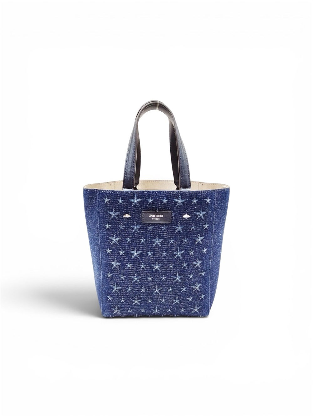 Jimmy Choo Denim Tote in Navy and Black
Jimmy Choo Lenny denim tote bag - Picture 3 of 14